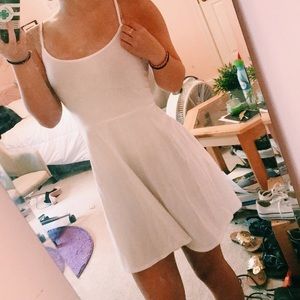Simple White Tank Skater Dress | Forever 21